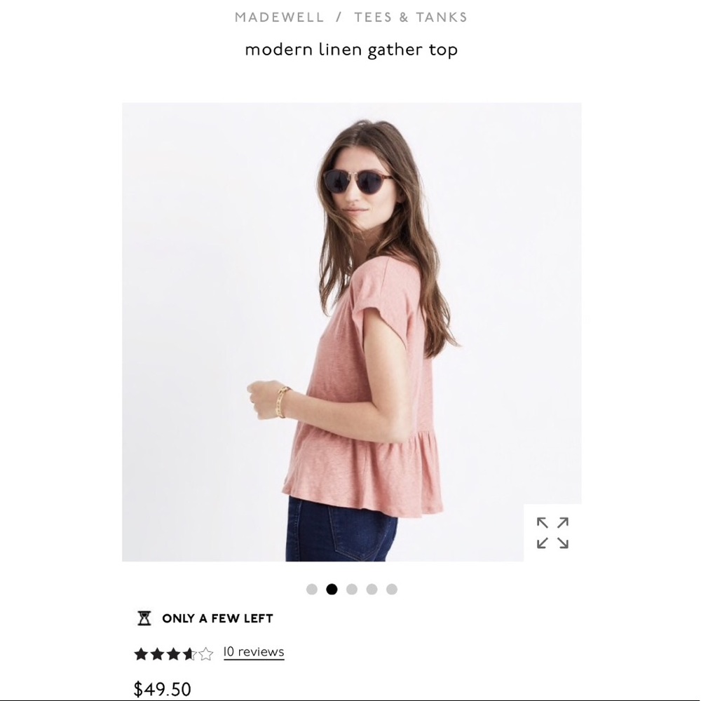 madewell linen shirt modern linen gather shirt